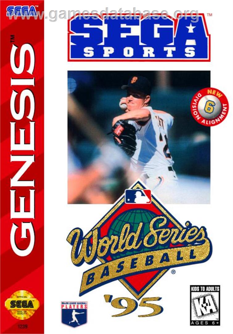 World Series Baseball '95 - Sega Genesis - Artwork - Box