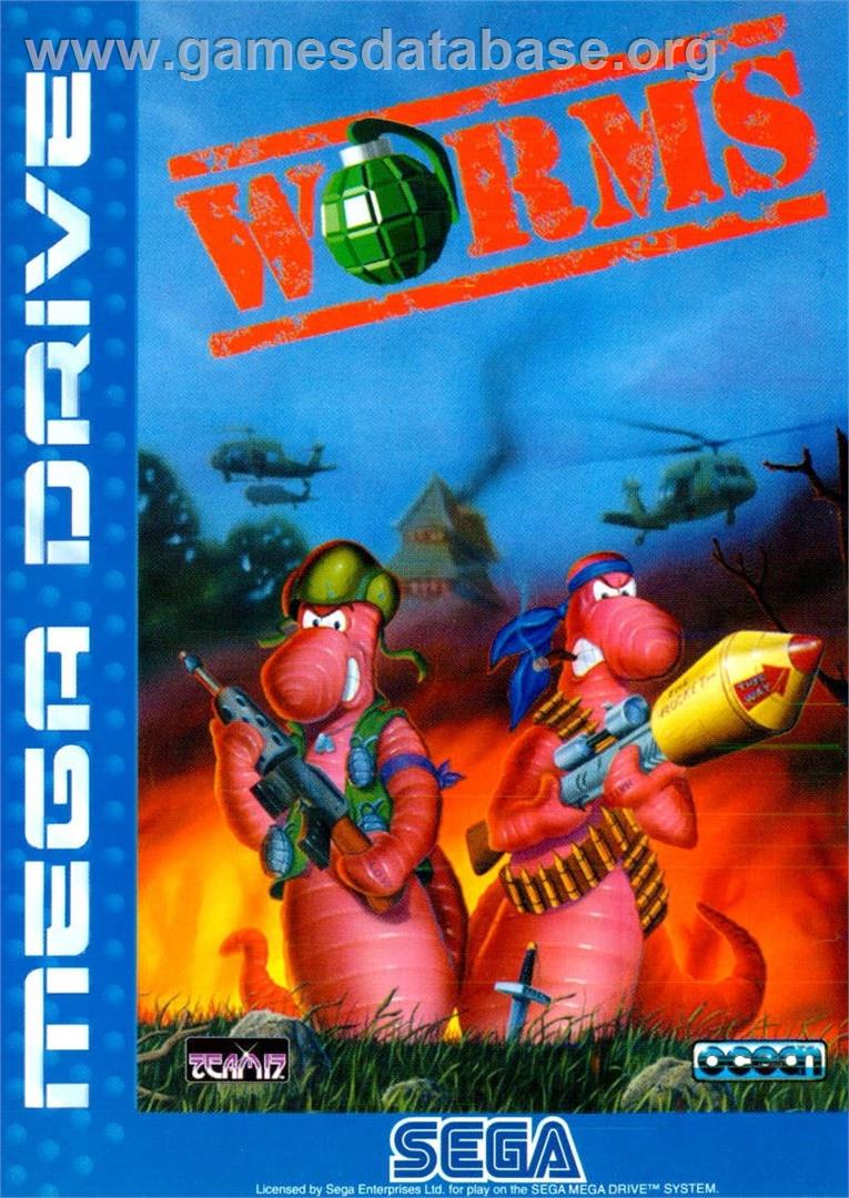 Worms - Sega Genesis - Artwork - Box