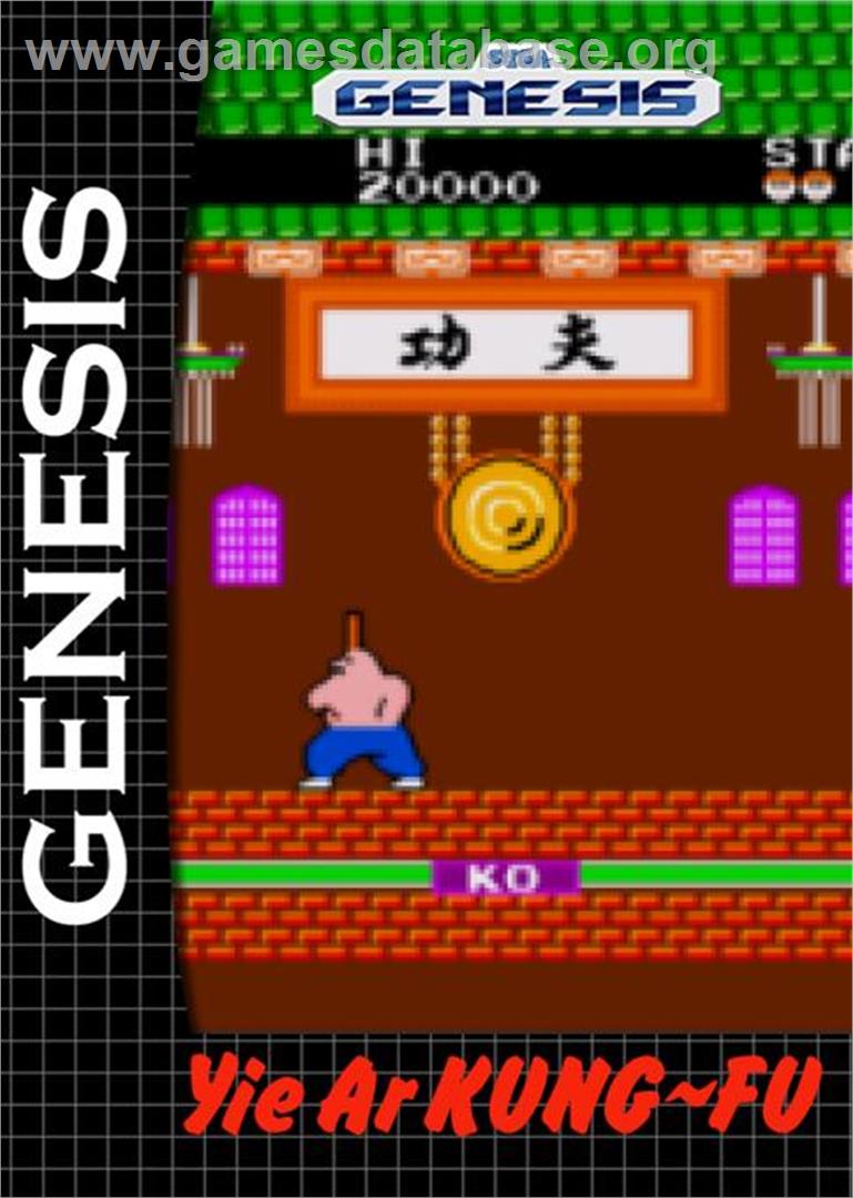 Yie Ar Kung-fu - Sega Genesis - Artwork - Box