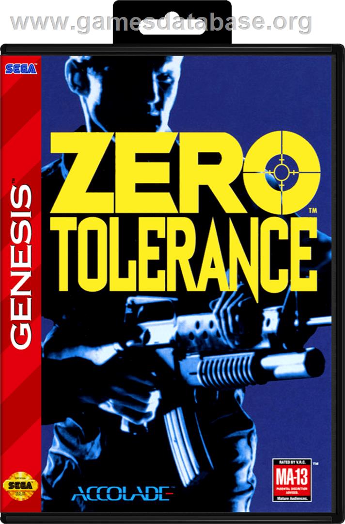 Zero Tolerance - Sega Genesis - Artwork - Box