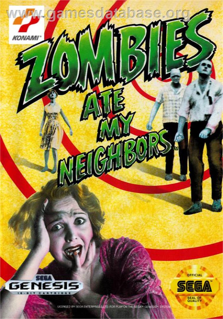 Zombies Ate My Neighbors - Sega Genesis - Artwork - Box