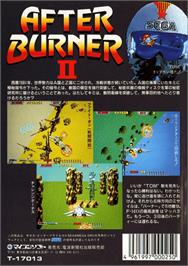 Box back cover for After Burner II on the Sega Genesis.