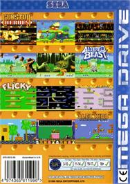 Box back cover for Classic Collection on the Sega Genesis.
