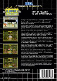 Box back cover for Dr. Robotnik's Mean Bean Machine on the Sega Genesis.