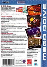Box back cover for Earthworm Jim 2 on the Sega Genesis.