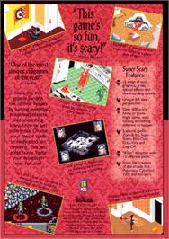 Box back cover for Haunting Starring Polterguy on the Sega Genesis.