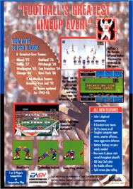 Box back cover for John Madden Football '93 on the Sega Genesis.