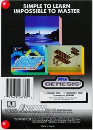 Box back cover for Junction on the Sega Genesis.