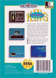 Box back cover for King Salmon on the Sega Genesis.
