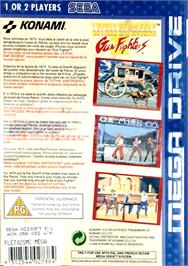 Box back cover for Lethal Enforcers II: Gun Fighters on the Sega Genesis.