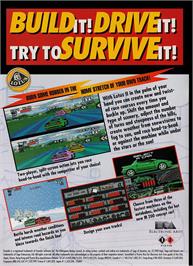 Box back cover for Lotus 2 - Recs on the Sega Genesis.