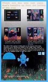 Box back cover for Magic Bubble on the Sega Genesis.