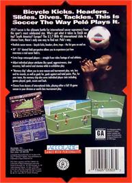 Box back cover for Pele! on the Sega Genesis.
