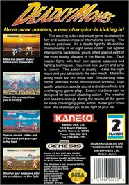 Box back cover for Power Athlete on the Sega Genesis.