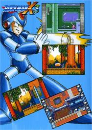 Box back cover for Rockman X3 on the Sega Genesis.