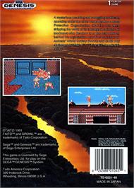 Box back cover for Runark on the Sega Genesis.