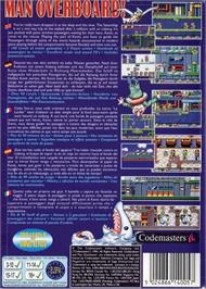 Box back cover for S.S. Lucifer - Man Overboard on the Sega Genesis.