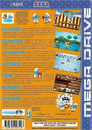 Box back cover for Schtroumpfs, Les on the Sega Genesis.