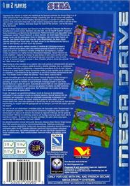 Box back cover for Second Samurai , The on the Sega Genesis.