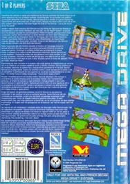 Box back cover for Second Samurai on the Sega Genesis.