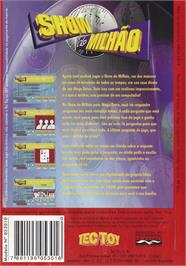 Box back cover for Show Do Milhao on the Sega Genesis.