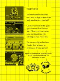 Box back cover for Telethugs on the Sega Genesis.