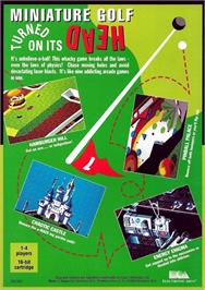 Box back cover for Zany Golf on the Sega Genesis.