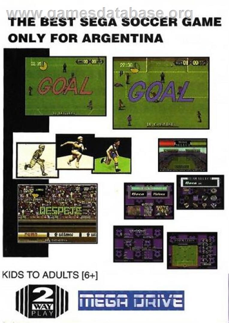 Futbol Argentino 96 - Sega Genesis - Artwork - Box Back