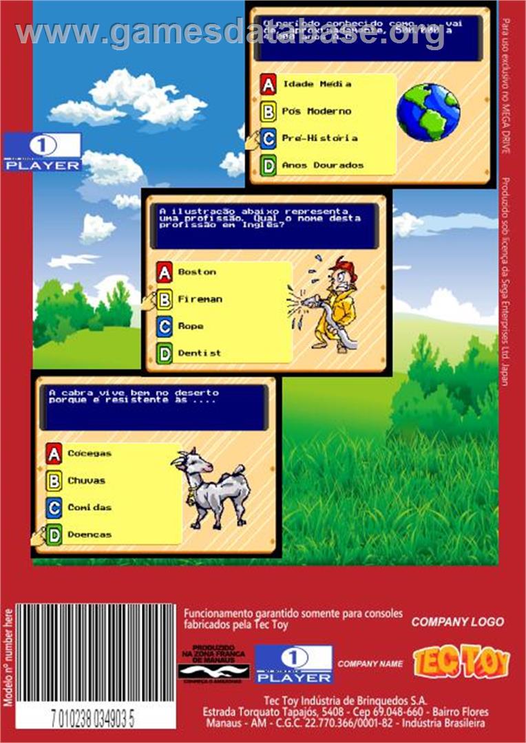 Pense Bem - Sega Genesis - Artwork - Box Back