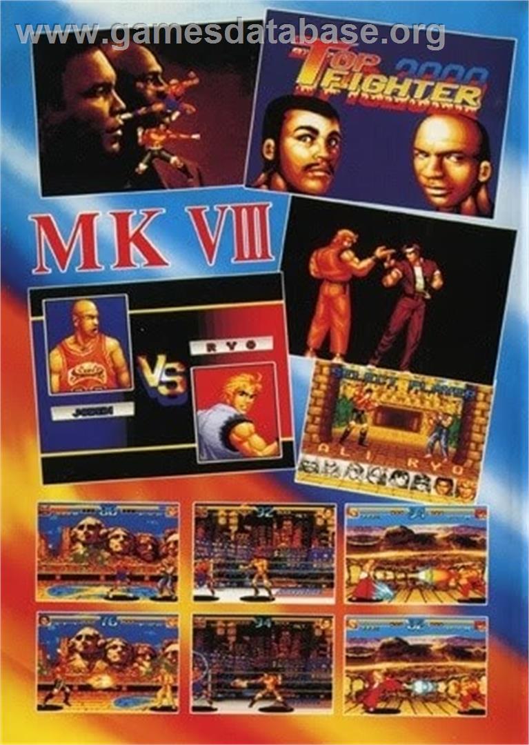 Top Fighter 2000 MK VIII - Sega Genesis - Artwork - Box Back