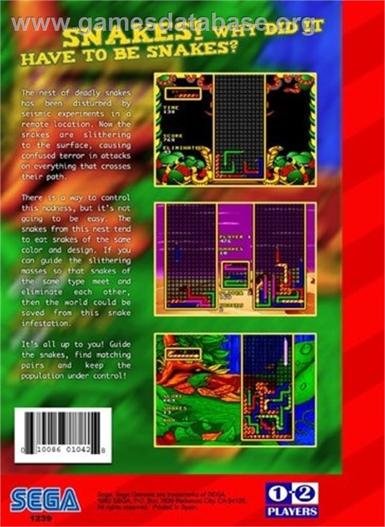 Wild Snake - Sega Genesis - Artwork - Box Back