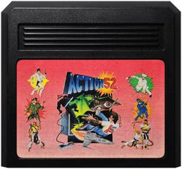 Cartridge artwork for Action 52 on the Sega Genesis.