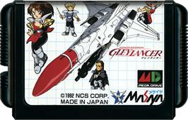 Cartridge artwork for Advanced Busterhawk Gley Lancer on the Sega Genesis.