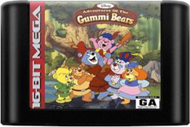 Cartridge artwork for Adventures Of The Gummi Bears on the Sega Genesis.