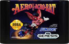 Cartridge artwork for Aero The Acro-bat on the Sega Genesis.