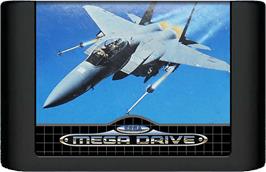 Cartridge artwork for After Burner II on the Sega Genesis.