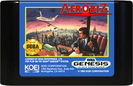 Cartridge artwork for Air Management - Oozora Ni Kakeru on the Sega Genesis.