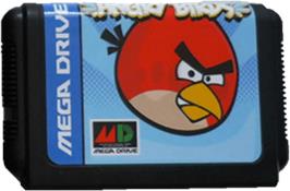 Cartridge artwork for Angry Birds on the Sega Genesis.