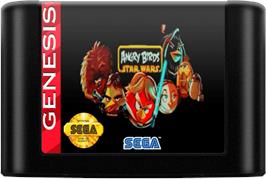 Cartridge artwork for Angry Birds - Star Wars on the Sega Genesis.