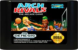 Cartridge artwork for Arch Rivals - The Arcade Game on the Sega Genesis.