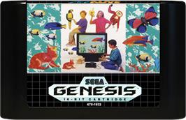 Cartridge artwork for Art Alive! on the Sega Genesis.