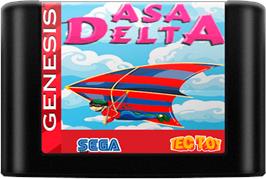 Cartridge artwork for Asa Delta on the Sega Genesis.