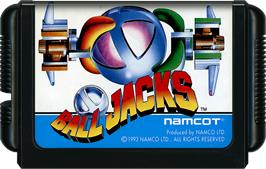 Cartridge artwork for Ball Jacks on the Sega Genesis.