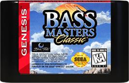 Cartridge artwork for Bass Masters Classic on the Sega Genesis.