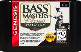 Cartridge artwork for Bass Masters Classic - Pro Edition on the Sega Genesis.