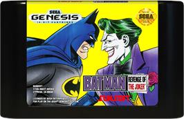 Cartridge artwork for Batman - Revenge Of The Joker on the Sega Genesis.