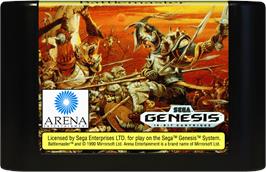 Cartridge artwork for Battlemaster on the Sega Genesis.