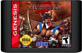 Cartridge artwork for Beastball on the Sega Genesis.