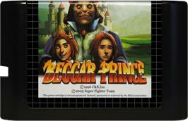 Cartridge artwork for Beggar Prince on the Sega Genesis.