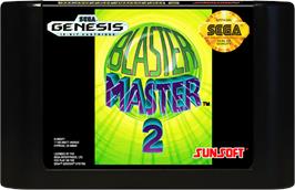 Cartridge artwork for Blaster Master 2 on the Sega Genesis.